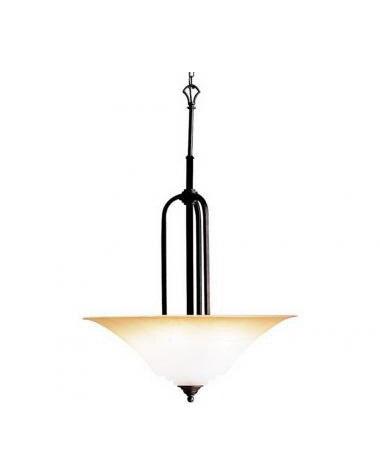 Kichler Lighting 3343 DBK Five Light Pendant Chandelier in Distressed Black Finish