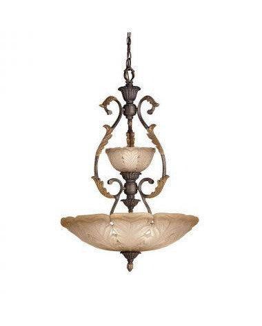Kichler Lighting 3265 ACK Four Light Chandelier Pendant in Antique Crackle Finish