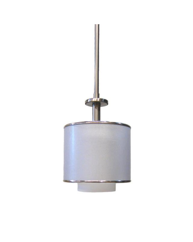 Quoizel Lighting HSW1507 BN  Hillsview Collection One Light Mini Pendant in Brushed Nickel Finish