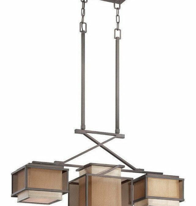 Nuvo Lighting 60-4895 Matrix Collection Three Light Chandelier in Henna Bronze Finish