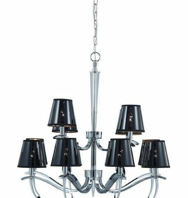 Nuvo Lighting 60-4416 Grace Collection Twelve Light Chandelier in Polished Chrome Finish