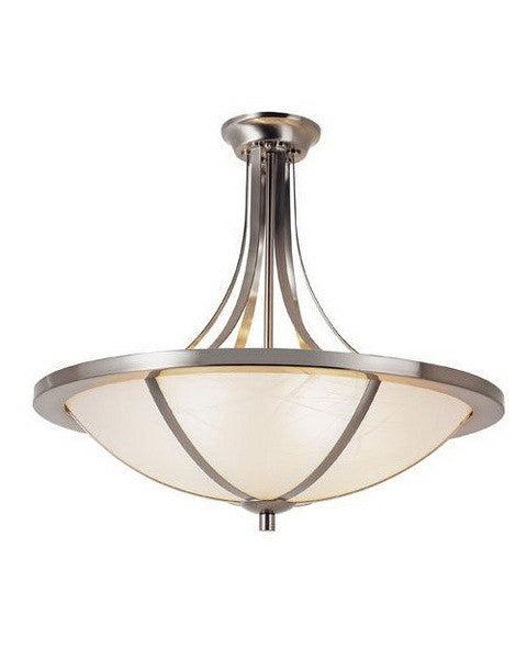 Trans Globe Lighting 10122 BN Six Light Semi Flush Ceiling Mount in Brushed Nickel Finish