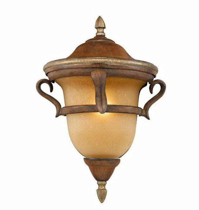 Kalco Lighting 9376 GG Four Light Outdoor Exterior Hanging Lantern in Golden Grain Finish