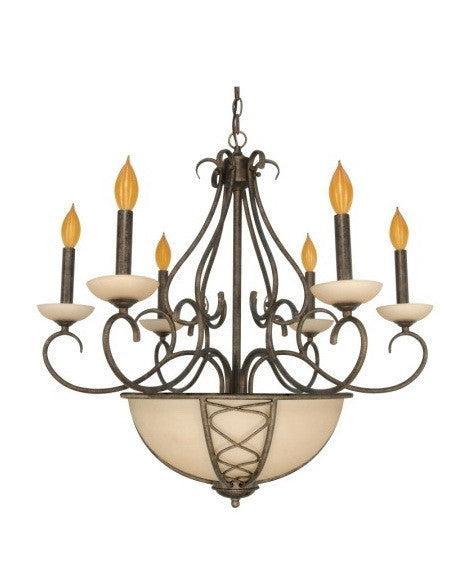 Nuvo Lighting 60-1122 Chelsea Collection 8 Light Chandelier in Sahara Finish