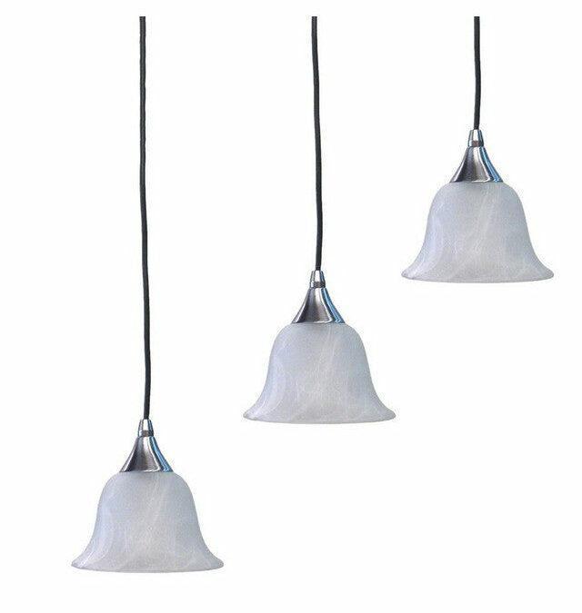 Epiphany Lighting PCF6BN-105112 Three Light Pendant Chandelier in Brushed Nickel Finish