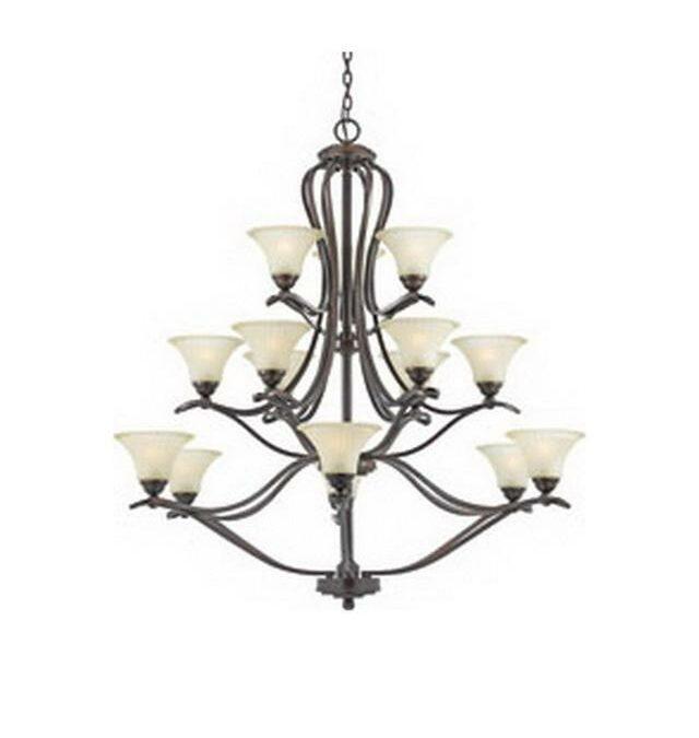 Quoizel Lighting 5951 VO Fifteen Light Hanging Chandelier in Vintage Bordeaux Finish