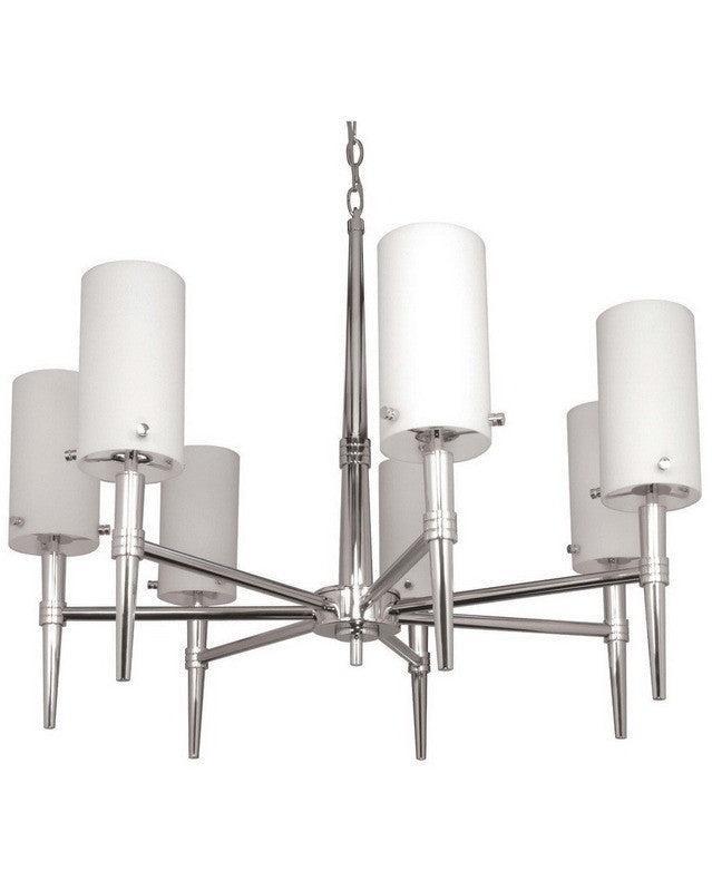 Nuvo Lighting 60-1065 Jet Collection Seven Light Chandelier in Polished Chrome Finish