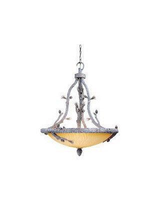 Vaxcel Lighting AS-PDU330 SW Six Light Aspen Collection Pendant Chandelier in Snow Finish