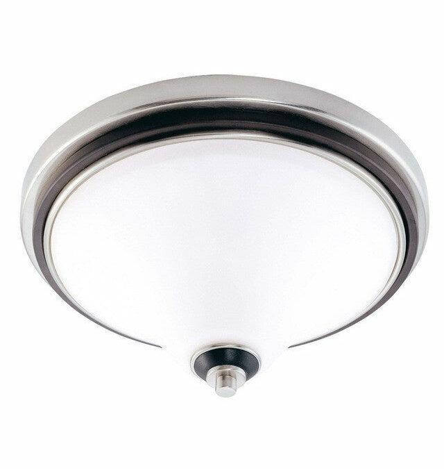 Nuvo Lighting 60-2459 Keen Collection Three Light Energy Star Efficient Fluorescent GU24 Flush Ceiling Mount in Brushed Nickel Finish