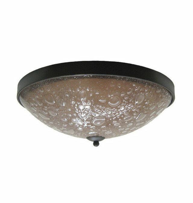 Kalco Lighting 6172 FTP Three Light Energy Efficient Fluorescent Outdoor Exterior Flush Ceiling Mount in Tawny Port Finish