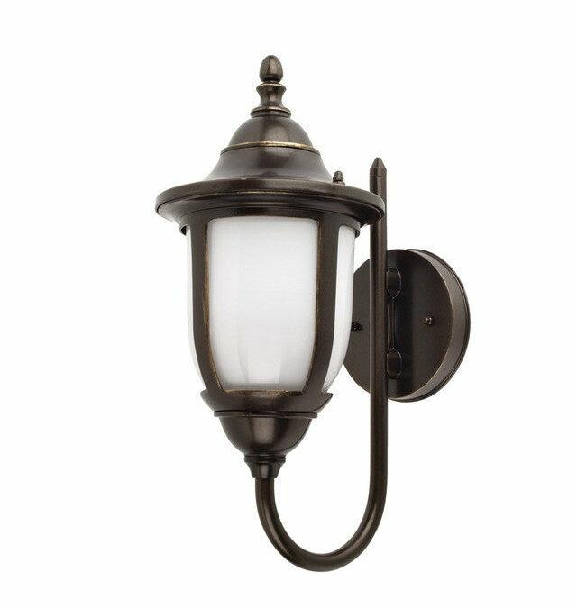 Globe Lighting 40193 One Light Energy Efficient Fluorescent Outdoor Exterior Wall Mount in Oil Rubbed Bronze Finish