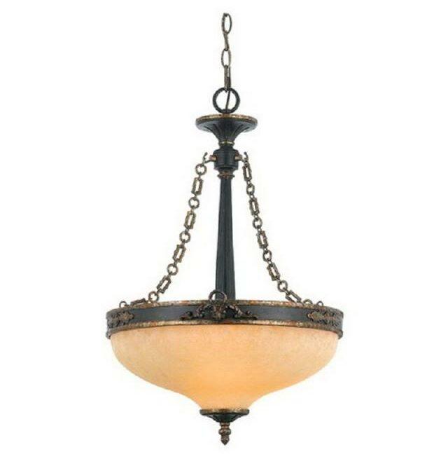 Quoizel Lighting IM2820 HLThree Light Pendant Chandelier in Heirloom Finish