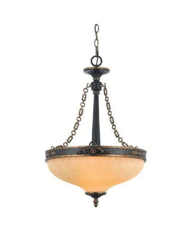 Quoizel Lighting IM2820 HLThree Light Pendant Chandelier in Heirloom Finish
