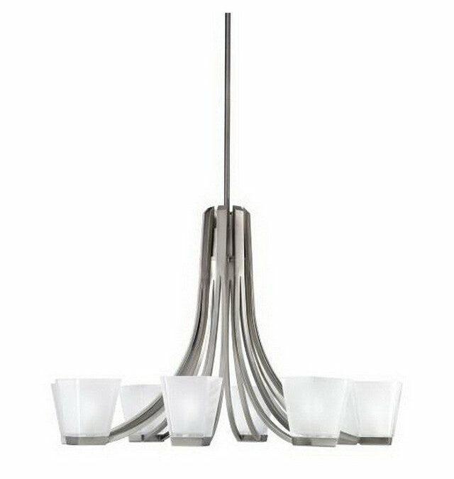 Kichler Lighting 1960 AP Eight Light Chandelier in Antique Pewter Finish