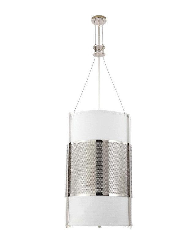 Nuvo Lighting 60-4332 Diesel Collection Six Light Energy Star Efficient Fluorescent GU24 Pendant Chandelier in Polished Nickel Finish