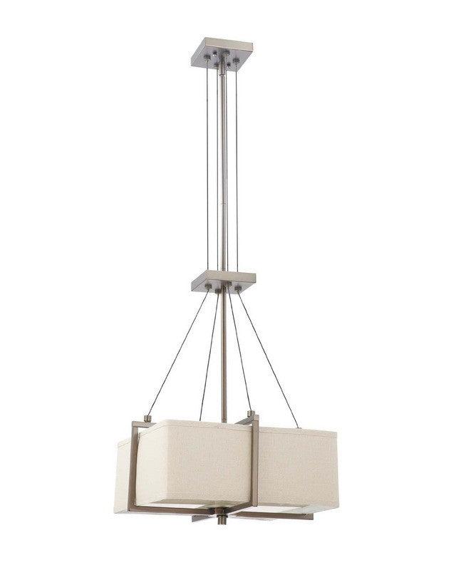 Nuvo Lighting 60-4066 Logan Square Collection Two Light Energy Star Efficient Fluorescent GU24 Pendant Chandelier in Hazel Bronze Finish