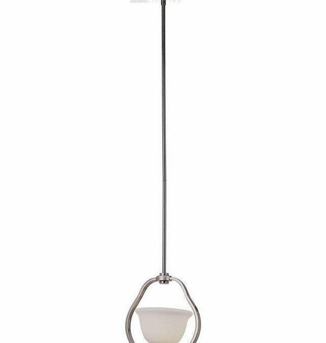Trans Globe Lighting 6196 BN One Light Mini Pendant in Brushed Nickel Finish