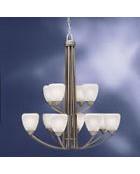 Kichler Lighting 1970 BPT Lyndon Collection Twelve Light Hanging Chandelier in Brushed Pewter Finish