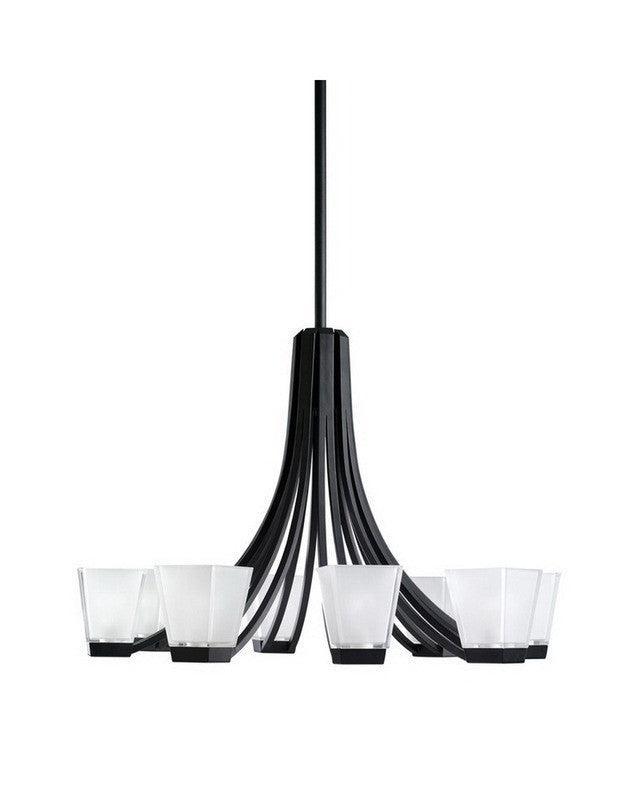 Kichler Lighting 2260 BK Eight Light Chandelier in Black Finish