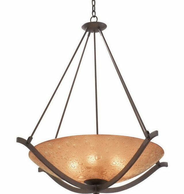 Kalco Lighting 6154 TP Six Light Pendant Chandelier in Tawny Port Finish