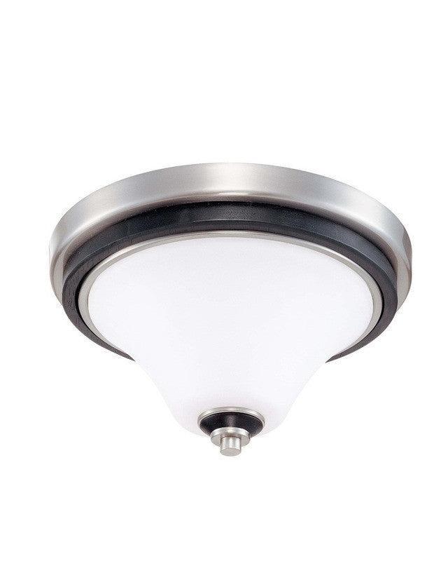 Nuvo Lighting 60-2457 Keen Collection One Light Energy Star Efficient GU24 Flush Ceiling Mount in Brushed Nickel Finish