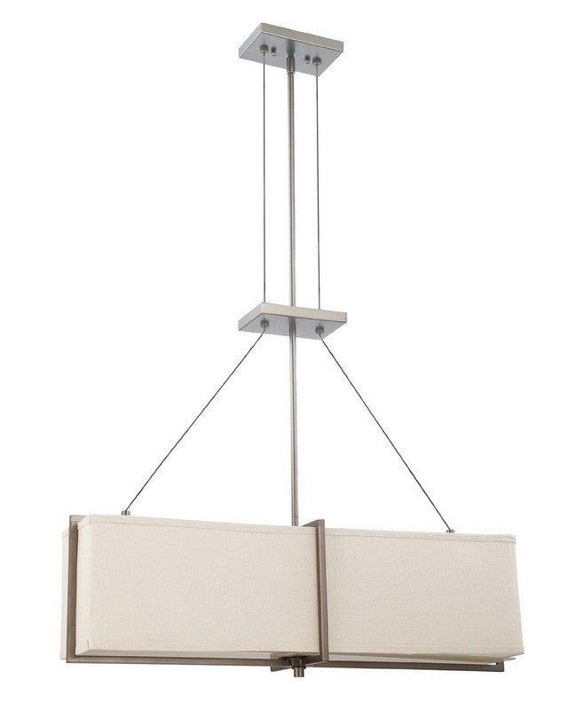 Nuvo Lighting 60-4065 Logan Collection Four Light Energy Star Efficient Fluorescent GU24 Pendant Chandelier in Hazel Bronze Finish