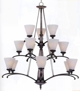 Quoizel Lighting DU5015NS Devereaux Collection Fifteen Light Three Tier Hanging Chandelier in Neo Silver Finish