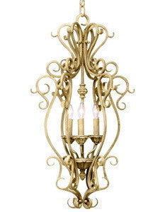 Kichler Lighting 2374 GBR Edenvale Collection Three Light Hanging Pendant in Golden Brulee Finish