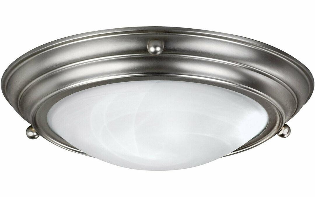 AFX HF6213BNSCT Two Light LED Ceiling Fixture in Brushed Nickel Finish