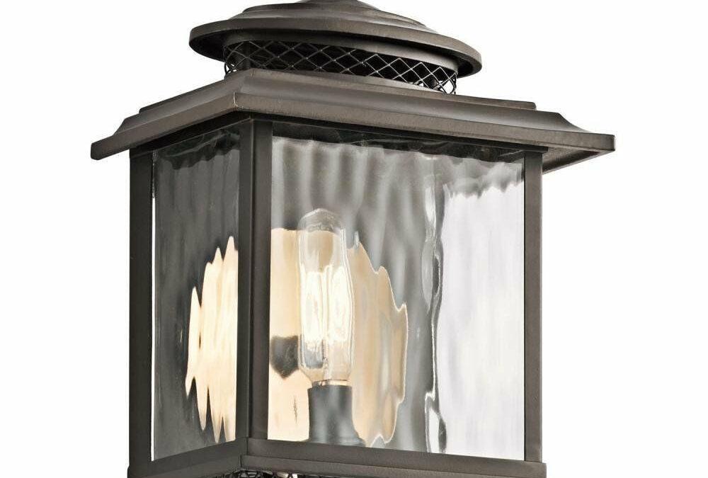 Kichler Lighting 49540 OZ Pettiford Collection One Light Exterior Outdoor Wall Lantern in Olde Bronze Finish