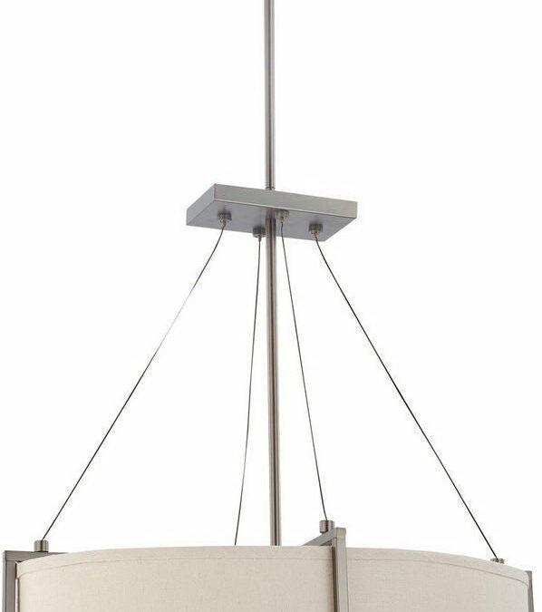 Nuvo Lighting 60-4046 Portia Collection Oval Six Light Energy Star Efficient Fluorescent GU24 Chandelier in Hazel Bronze Finish