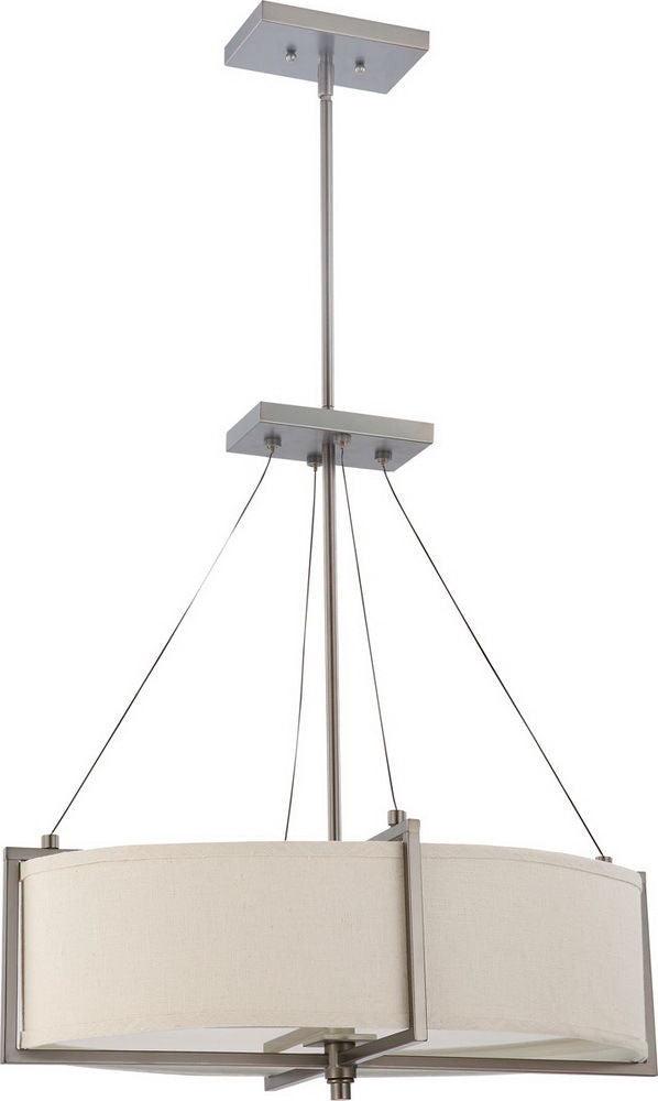 Nuvo Lighting 60-4046 Portia Collection Oval Six Light Energy Star Efficient Fluorescent GU24 Chandelier in Hazel Bronze Finish