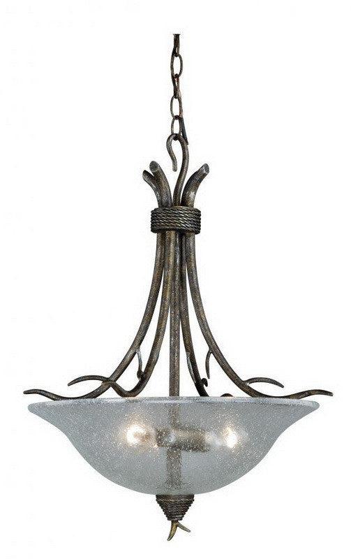 Vaxcel Lighting P0064 AP Monterey Collection Three Light Pendant Chandelier in Autumn Patina Finish
